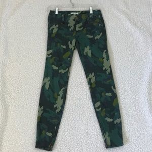 NWOT Cabi blue green camo jeans 2